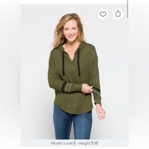 Market & Spruce Kallon Brushed Knit Hoodie